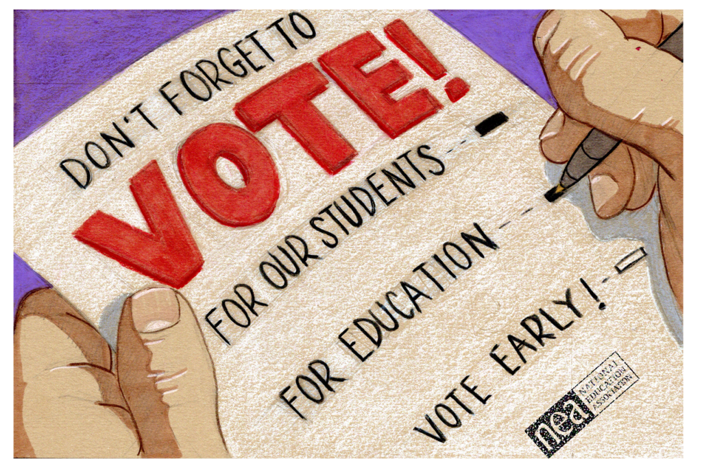 Postcard: Don’t Forget to Vote by Jesus Santillanes
